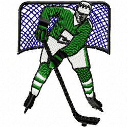 Hockey Embroidery Design 12